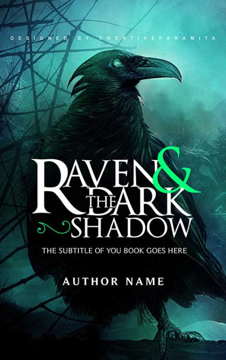 Black crow horror book cover